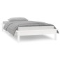 vidaXL Estructura de cama con LED madera maciza blanca 100x200 cm vidaXL Estructura de cama con LED madera maciza blanca 100x200 cm