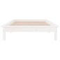 vidaXL Estructura de cama con LED madera maciza blanca 100x200 cm vidaXL Estructura de cama con LED madera maciza blanca 100x200 cm