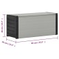 vidaXL Baúl para desechos de jardín gris 85x34x40 cm vidaXL Baúl para desechos de jardín gris 85x34x40 cm