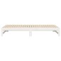 vidaXL Sofá cama extraíble madera maciza de pino blanco 2x(90x200) cm
