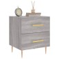 vidaXL Mesita de noche madera de ingeniería gris Sonoma 40x35x47,5 cm vidaXL Mesita de noche madera de ingeniería gris Sonoma 40x35x47,5 cm