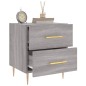 vidaXL Mesita de noche madera de ingeniería gris Sonoma 40x35x47,5 cm vidaXL Mesita de noche madera de ingeniería gris Sonoma 40x35x47,5 cm
