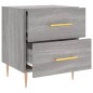 vidaXL Mesita de noche madera de ingeniería gris Sonoma 40x35x47,5 cm vidaXL Mesita de noche madera de ingeniería gris Sonoma 40x35x47,5 cm