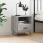 vidaXL Mesita de noche madera de ingeniería gris Sonoma 40x35x47,5 cm vidaXL Mesita de noche madera de ingeniería gris Sonoma 40x35x47,5 cm
