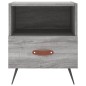 vidaXL Mesita de noche madera de ingeniería gris Sonoma 40x35x47,5 cm vidaXL Mesita de noche madera de ingeniería gris Sonoma 40x35x47,5 cm