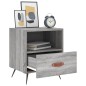 vidaXL Mesita de noche madera de ingeniería gris Sonoma 40x35x47,5 cm vidaXL Mesita de noche madera de ingeniería gris Sonoma 40x35x47,5 cm