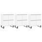 vidaXL Aparadores 3 uds madera contrachapada blanco vidaXL Aparadores 3 uds madera contrachapada blanco
