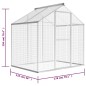 vidaXL Pajarera de exterior de aluminio 178x122x194 cm vidaXL Pajarera de exterior de aluminio 178x122x194 cm