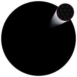 vidaXL Cubierta de piscina PE negra 417 cm