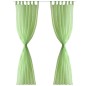 2 Cortinas verdes transparentes 140 x 245 cm 2 Cortinas verdes transparentes 140 x 245 cm