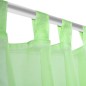 2 Cortinas verdes transparentes 140 x 245 cm 2 Cortinas verdes transparentes 140 x 245 cm