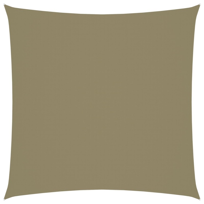 vidaXL Toldo de vela cuadrado tela Oxford beige 4,5x4,5 m