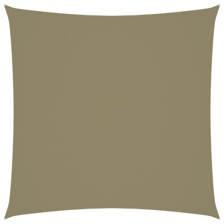 vidaXL Toldo de vela cuadrado tela Oxford beige 4,5x4,5 m