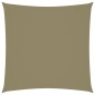vidaXL Toldo de vela cuadrado tela Oxford beige 4,5x4,5 m