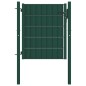 vidaXL Puerta de valla de PVC y acero verde 100x81 cm vidaXL Puerta de valla de PVC y acero verde 100x81 cm