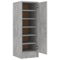 vidaXL Mueble zapatero de aglomerado gris hormigón 32x35x92 cm