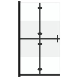 vidaXL Mampara de ducha plegable vidrio ESG medio esmerilado 80x190 cm