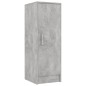 vidaXL Mueble zapatero de aglomerado gris hormigón 32x35x92 cm