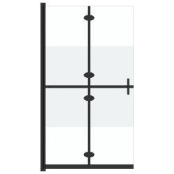 vidaXL Mampara de ducha plegable vidrio ESG medio esmerilado 120x190cm
