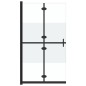 vidaXL Mampara de ducha plegable vidrio ESG medio esmerilado 120x190cm vidaXL Mampara de ducha plegable vidrio ESG medio esmerilado 120x190cm