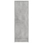 vidaXL Mueble zapatero de aglomerado gris hormigón 32x35x92 cm