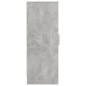 vidaXL Mueble zapatero de aglomerado gris hormigón 32x35x92 cm