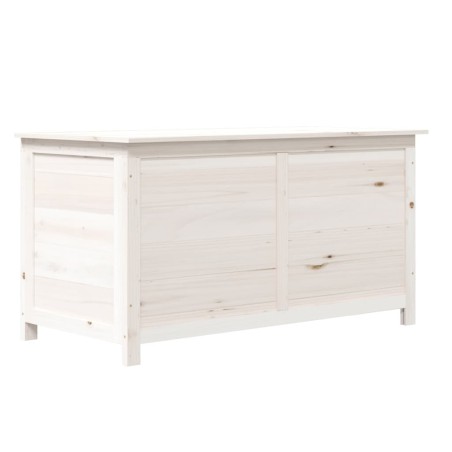vidaXL Baúl para cojines madera de abeto maciza blanco 100x50x56 cm