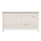 vidaXL Baúl para cojines madera de abeto maciza blanco 100x50x56 cm vidaXL Baúl para cojines madera de abeto maciza blanco 100x50x56 cm