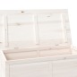 vidaXL Baúl para cojines madera de abeto maciza blanco 100x50x56 cm vidaXL Baúl para cojines madera de abeto maciza blanco 100x50x56 cm