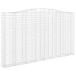 vidaXL Cesta gaviones forma arco hierro galvanizado 400x30x220/240 cm vidaXL Cesta gaviones forma arco hierro galvanizado 400x30x220/240 cm