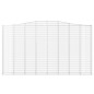 vidaXL Cesta gaviones forma arco hierro galvanizado 400x30x220/240 cm vidaXL Cesta gaviones forma arco hierro galvanizado 400x30x220/240 cm