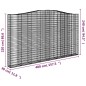 vidaXL Cesta gaviones forma arco hierro galvanizado 400x30x220/240 cm vidaXL Cesta gaviones forma arco hierro galvanizado 400x30x220/240 cm