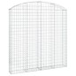 vidaXL Cesta gaviones forma arco hierro galvanizado 200x30x200/220 cm vidaXL Cesta gaviones forma arco hierro galvanizado 200x30x200/220 cm