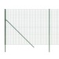 vidaXL Cerca de alambre de acero galvanizado verde 2,2x10 m vidaXL Cerca de alambre de acero galvanizado verde 2,2x10 m