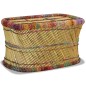 vidaXL Mesa de centro de bambú con detalles chindi multicolor vidaXL Mesa de centro de bambú con detalles chindi multicolor