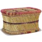 vidaXL Mesa de centro de bambú con detalles chindi multicolor vidaXL Mesa de centro de bambú con detalles chindi multicolor