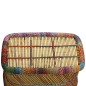 vidaXL Mesa de centro de bambú con detalles chindi multicolor vidaXL Mesa de centro de bambú con detalles chindi multicolor