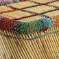 vidaXL Mesa de centro de bambú con detalles chindi multicolor vidaXL Mesa de centro de bambú con detalles chindi multicolor