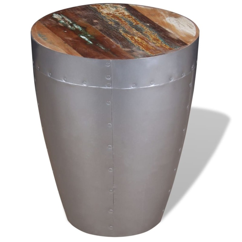 vidaXL Taburete aviador madera maciza reciclada vidaXL Taburete aviador madera maciza reciclada