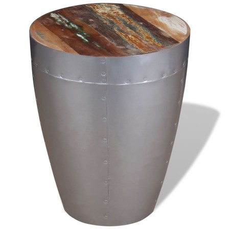 vidaXL Taburete aviador madera maciza reciclada 