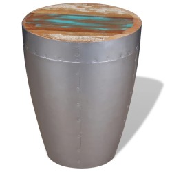 vidaXL Taburete aviador madera maciza reciclada 