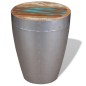 vidaXL Taburete aviador madera maciza reciclada vidaXL Taburete aviador madera maciza reciclada