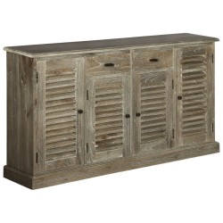 vidaXL Aparador de madera maciza de mindi 145x32,5x77 cm