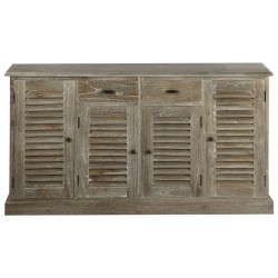 vidaXL Aparador de madera maciza de mindi 145x32,5x77 cm