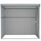 vidaXL Cobertizo de jardín pared acero galvanizado verde 118x194x178cm vidaXL Cobertizo de jardín pared acero galvanizado verde 118x194x178cm