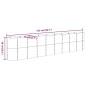 vidaXL Jardinera arriate acero recubrimiento polvo verde 332x40x68 cm vidaXL Jardinera arriate acero recubrimiento polvo verde 332x40x68 cm