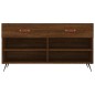 vidaXL Banco zapatero madera de ingeniería marrón roble 102x35x55 cm