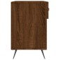 vidaXL Banco zapatero madera de ingeniería marrón roble 102x35x55 cm