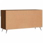 vidaXL Banco zapatero madera de ingeniería marrón roble 102x35x55 cm