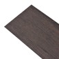 vidaXL Lamas para suelo PVC autoadhesivas 5,21 m² 2 mm marrón oscuro vidaXL Lamas para suelo PVC autoadhesivas 5,21 m² 2 mm marrón oscuro